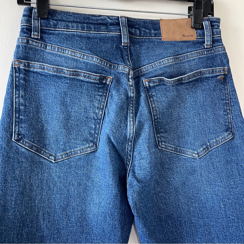 Madewell Straight Leg Jeans - Dark Blue - Picture 5 of 9